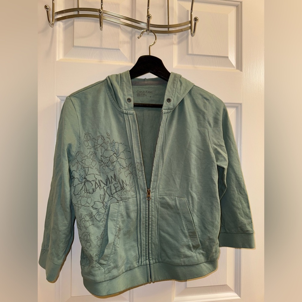Calvin Klein Women’s Zip-Up Hoodie Jacket, Y2K Vintage - Size Small